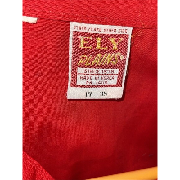 Ely Plains Embroidered Shirt Pearl Snap Vintage Cowboy Western Button Up - Picture 4 of 6
